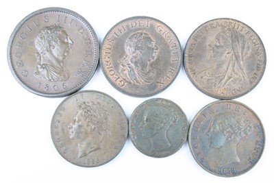 Lot 3359 - Great Britain, 1806 penny, obv: laureate and...