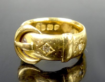 Lot 2565 - A late Victorian 18ct gold and diamond set...