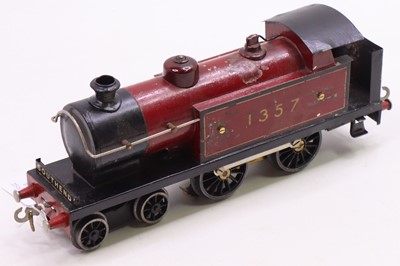 Lot 146 - Bar Knight 0-gauge 4-volt electric 4-4-0 tank...