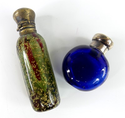 Lot 2316 - A 19th century continental gold glass scent...