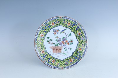Lot 188 - A Chinese famille verte ‘birds and flowers’...