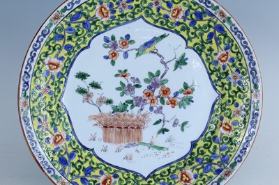Lot 188 - A Chinese famille verte ‘birds and flowers’...