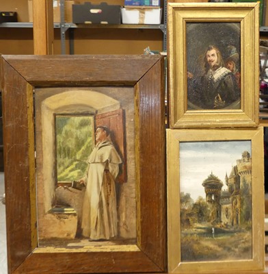 Lot 1104 - One box containing 7 various oil paintings to...