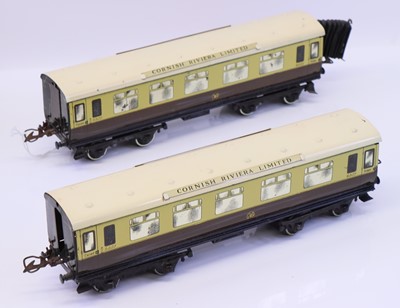 Lot 134 - 1937-41 Two Hornby No.2 corridor coaches GWR...