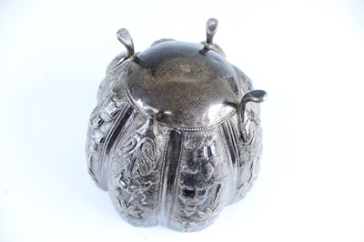 Lot 61 - Three Oriental metal items, 19th–20th century...