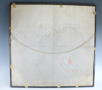 Lot 139 - A Chinese embroidered dragon panel, 20th...