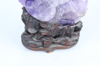 Lot 37 - Three Chinese jade and mineral carvings,...