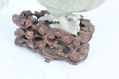 Lot 37 - Three Chinese jade and mineral carvings,...