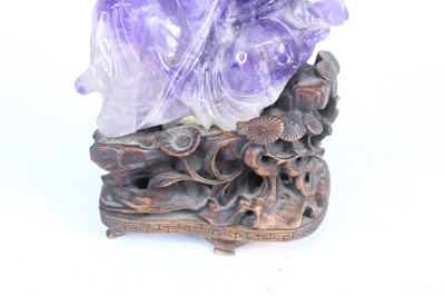 Lot 37 - Three Chinese jade and mineral carvings,...
