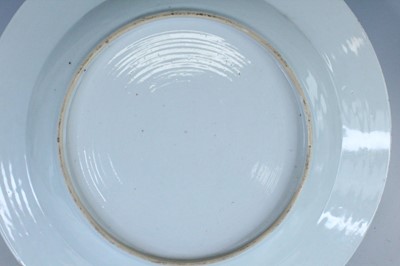 Lot 191 - Two large Chinese export porcelain dishes,...