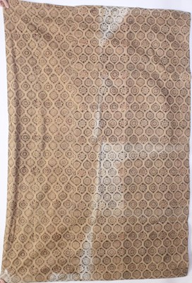 Lot 141 - Two Japanese embroidered silk panels, circa...