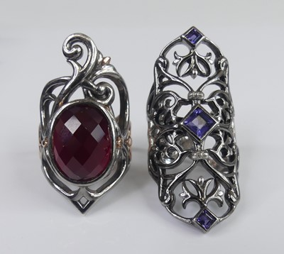 Lot 2730 - Stephen Webster - a silver and purple quartz...