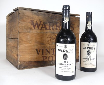 Lot 1314 - Warre's vintage port 1983, 12 bottles OWC