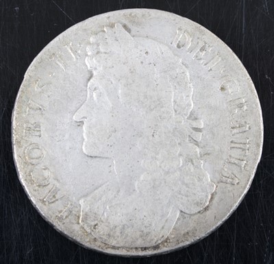 Lot 3189 - England, James II (1685-1688) 1688 crown, obv:...