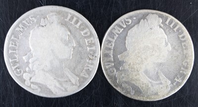 Lot 3190 - England, 1696 crown, William III first...