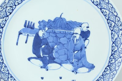 Lot 165 - A pair of Chinese blue and white ‘figural’...