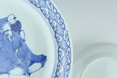 Lot 165 - A pair of Chinese blue and white ‘figural’...