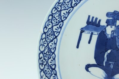 Lot 165 - A pair of Chinese blue and white ‘figural’...