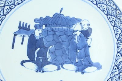 Lot 165 - A pair of Chinese blue and white ‘figural’...