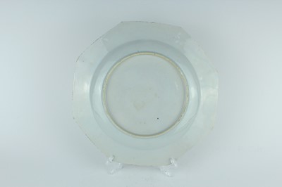 Lot 192 - Three Chinese famille rose octagonal plates,...