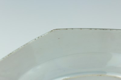 Lot 192 - Three Chinese famille rose octagonal plates,...