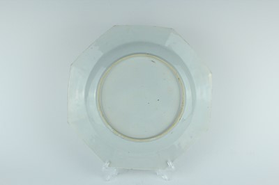 Lot 192 - Three Chinese famille rose octagonal plates,...