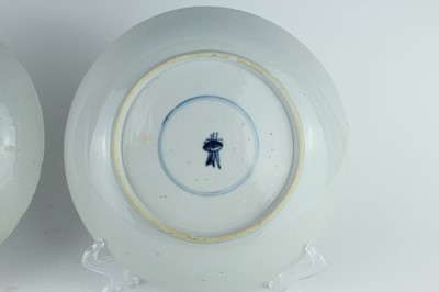 Lot 185 - Three Chinese famille verte plates, Qing...