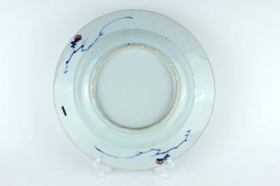 Lot 185 - Three Chinese famille verte plates, Qing...