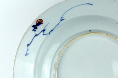 Lot 185 - Three Chinese famille verte plates, Qing...