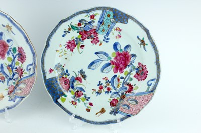 Lot 190 - A pair of Chinese famille rose ‘pseudo tobacco...