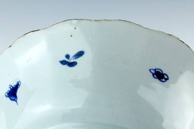 Lot 24 - Three Chinese blue and white dishes, Qing...