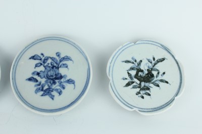 Lot 123 - Four Chinese blue and white porcelain shard...