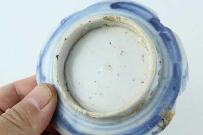 Lot 123 - Four Chinese blue and white porcelain shard...