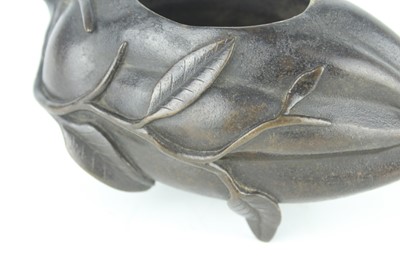 Lot 70 - A Chinese ‘finger-citron’ bronze incense...