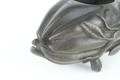 Lot 70 - A Chinese ‘finger-citron’ bronze incense...