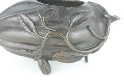 Lot 70 - A Chinese ‘finger-citron’ bronze incense...