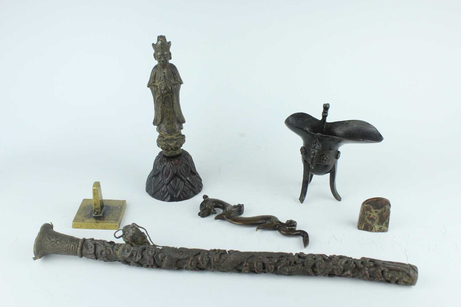 Lot 63 - A group of Chinese bronze artworks, Ming...