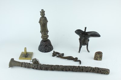 Lot 63 - A group of Chinese bronze artworks, Ming...