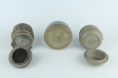 Lot 54 - Six Chinese cricket holders and jars, 20th...