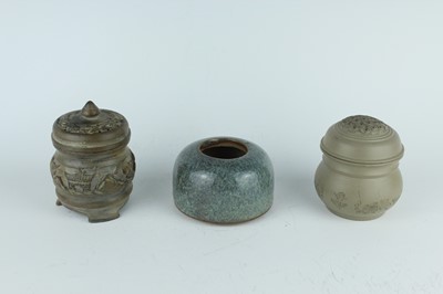 Lot 54 - Six Chinese cricket holders and jars, 20th...