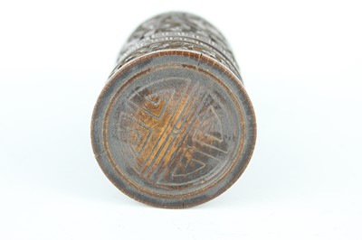 Lot 52 - Three Chinese bamboo brush pots, 19th to 20th...