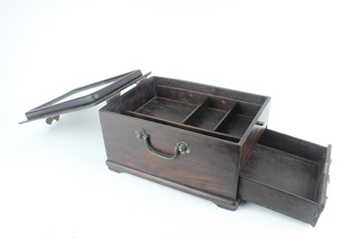 Lot 42 - A Chinese hardwood rectangular storage box...