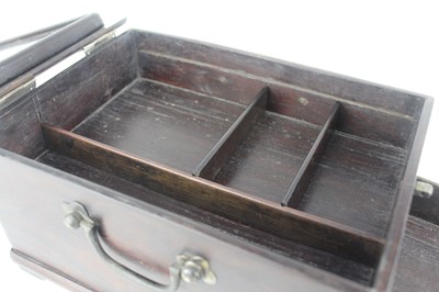 Lot 42 - A Chinese hardwood rectangular storage box...