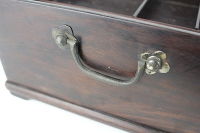 Lot 42 - A Chinese hardwood rectangular storage box...