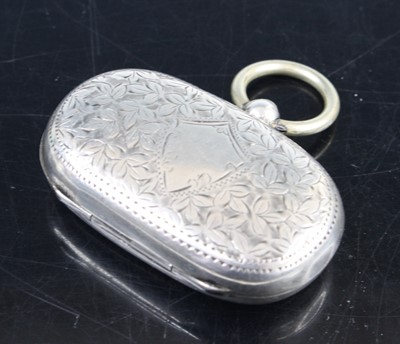 Lot 3205 - A late Victorian silver double sovereign case,...