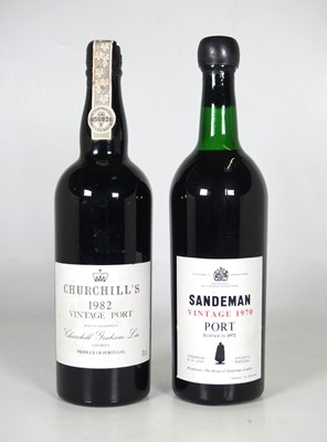 Lot 1288 - Sandeman Vintage Port 1970 (bottled in 1972),...