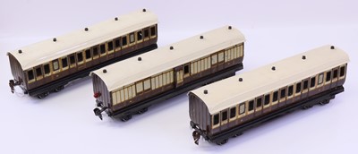 Lot 151 - Three 0-gauge L&NWR bogie coaches made for...