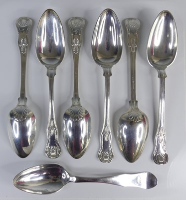 Lot 2216 - A matched set of six Swedish silver...