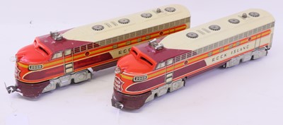 Lot 148 - 1949-51 Unique Arts Mfg. Co. 0 gauge, litho,...