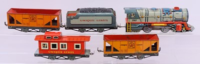 Lot 157 - 0-gauge items by Unique Arts Mfg.Co. – 0-4-0...